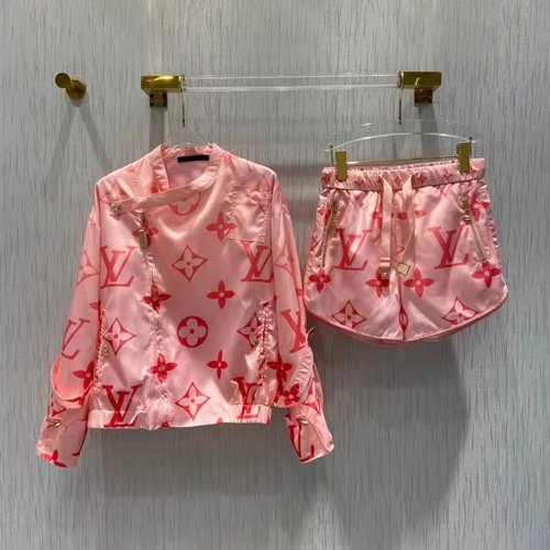 Louis Vuitton Summer Gradient Logo Sunscreen Pink Coat - Vacation Collection