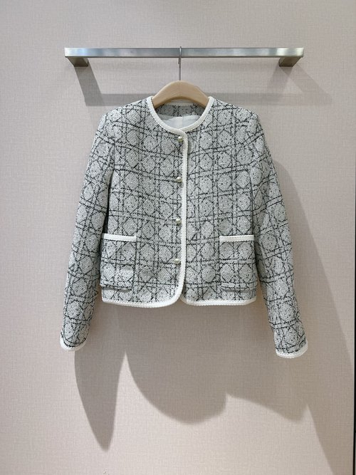 Dior Classic Louis Vuitton-inspired Tile Jacket with Distinctive Patterns