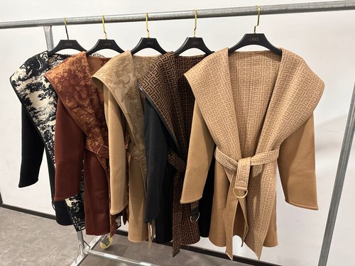 Dior Luxury Long Cashmere Coat in Animal Series