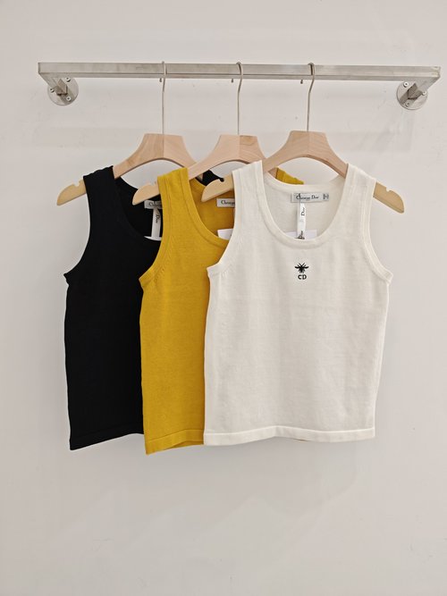Dior Classic Logo Embroidery Summer Vest, Comfortable