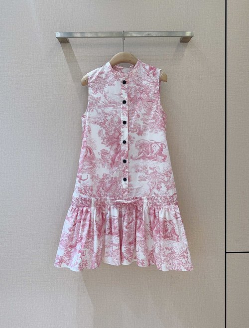 Dior Jungle Animal Print Sleeveless Dress, Relaxed and Youthful