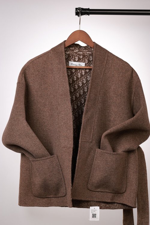 Dior Short Wool Overcoat, Three Colors and Dust Bag