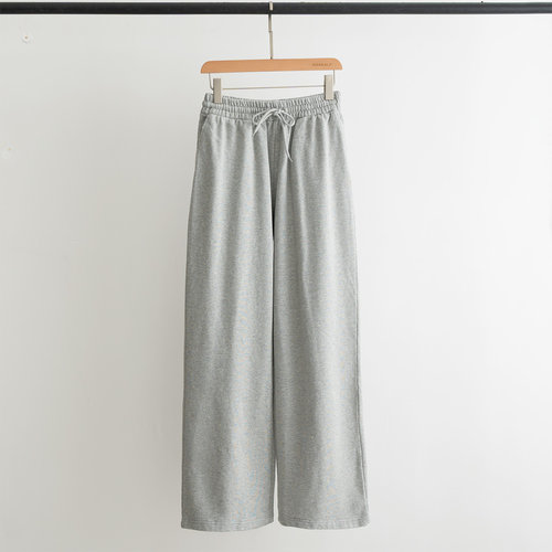 Prada High-Waisted Straight Cotton Jogging Pants with Logo