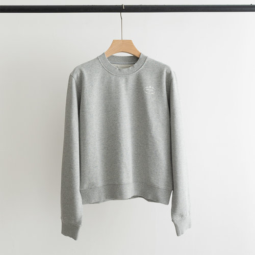 Prada Classic Round-Neck Cotton Sweatshirt with Logo Print