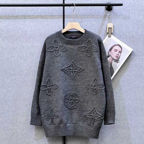 Louis Vuitton Hand-Crocheted 3D Lace Knit Pullover with Tags