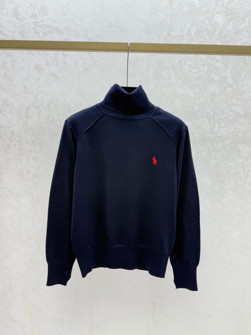 Polo Ralph Lauren Solid-Color High-Neck Knitted Long Sleeve in Multiple Hues