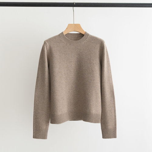 Max Mara Versatile Round - neck Wool - Cashmere Knitted Top with Logo
