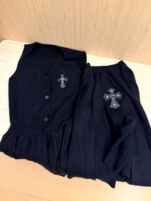 Chrome Hearts Protected Model Photos, Embroidered Leather Knit Suit