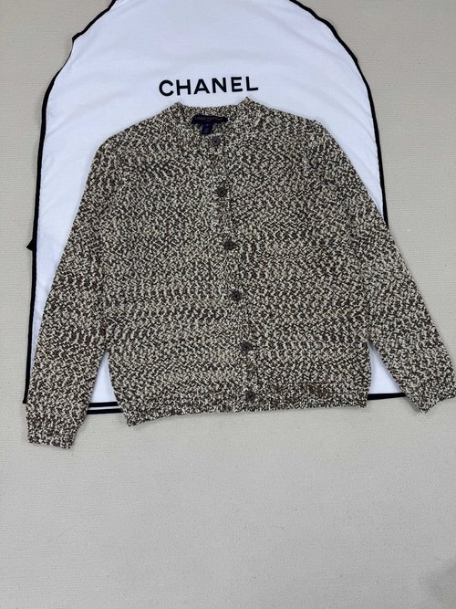 Louis Vuitton Open-front Cardigan with Fine Details