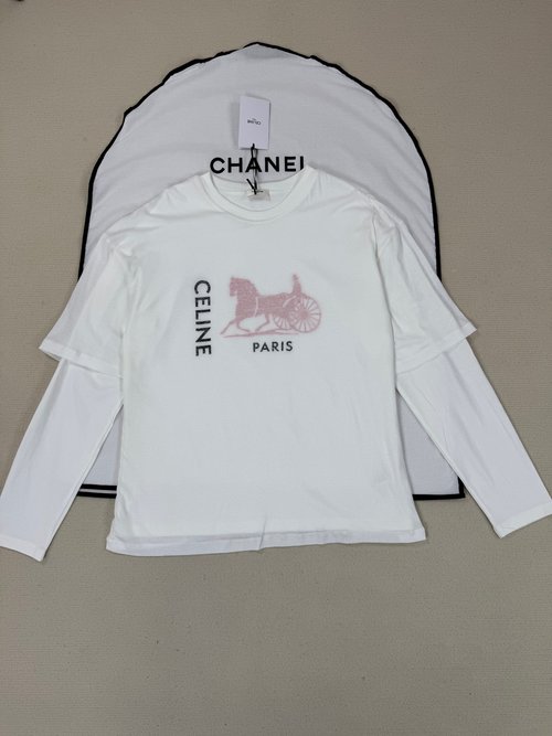 Celine Detailed Long-sleeved Top