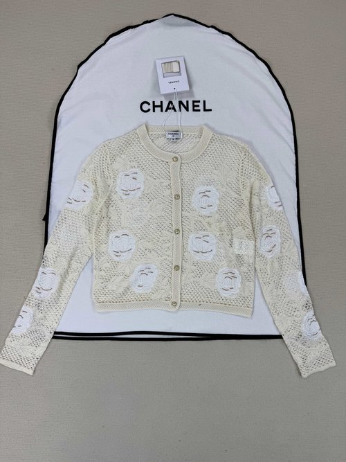 Chanel Stylish Knitted Cardigan with Exquisite Details