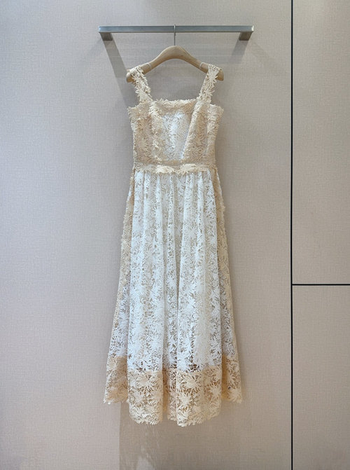 Dior Ethereal Fairy Dress with Intricate Embroidery, Elegant Style