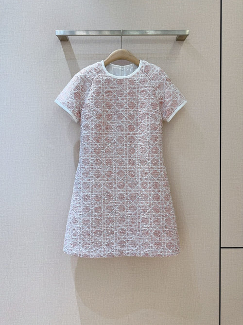 Dior Fashionable Retro Checked Dress