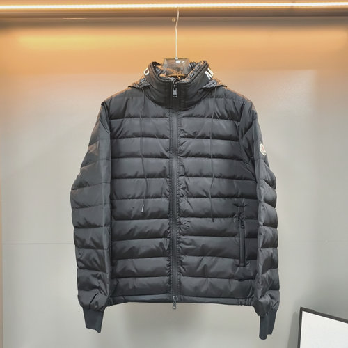 Moncler Moncler Style Hidden Hood Down Cotton Jacket with Custom Logo Hardware