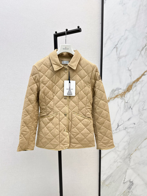 Moncler Quilted Cotton Jacket with Double Pockets, Stylish and Warm
