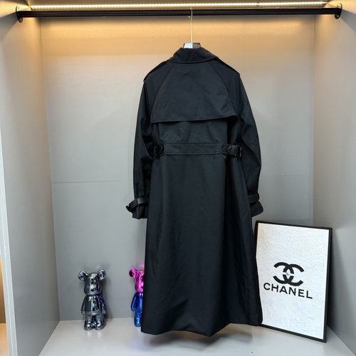 Dior Classic Double-Breasted Trench Coat with Waist Leather