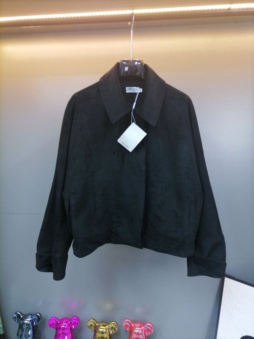 Miu Miu Vintage Apricot-Black Suede Short Jacket