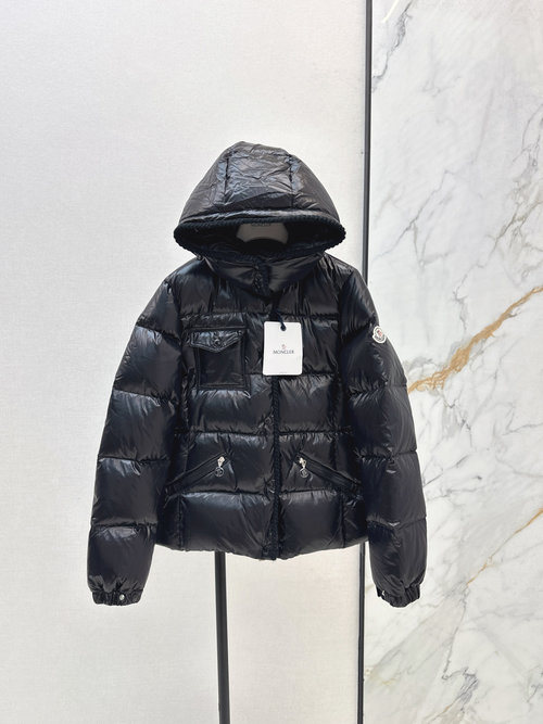 Moncler New Knit Waisted Hooded Down Jacket with Premium White Goose Down