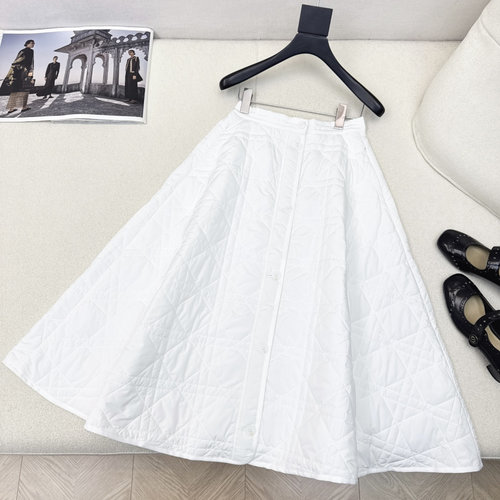 Dior Classic A-Line Fitted Skirt with Memory Nylon Fabric