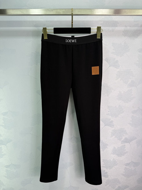 Loewe Mid-Rise Elastic Leggings for Yoga and Exercise