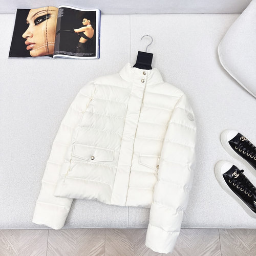 Moncler Stylish Short Collared Down Jacket with 3D Tailoring
