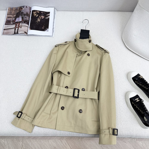 Burberry Classic Mid-length Trench Coat with Checked Lining