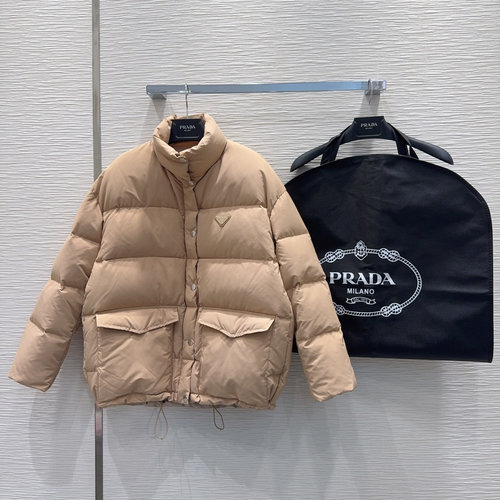 Prada Winter Down Jacket with High Warmth and Classic Logo