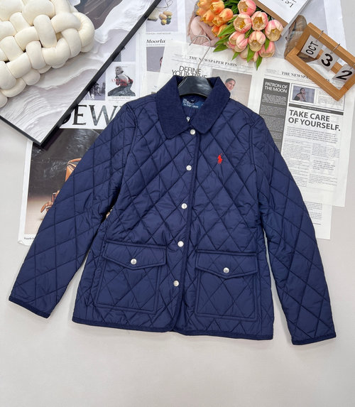 Polo Ralph Lauren Horse Logo Cotton Jacket, American Academy Style, Comfortable