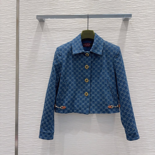 Gucci Trendy Denim with Custom - made Fabric and Attractive Color