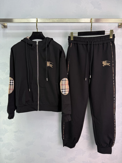 Burberry Cotton Knit Tracksuit, Minimalist and Chic