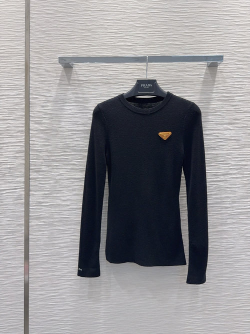 Prada High-end Stretchy Undershirt with Innovative Fabric and Elegant Details