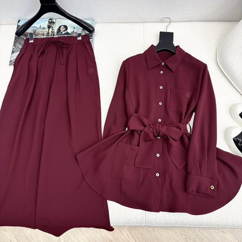 Loewe Exclusive Lazy Chic Set with Logo Embroidered Shirt