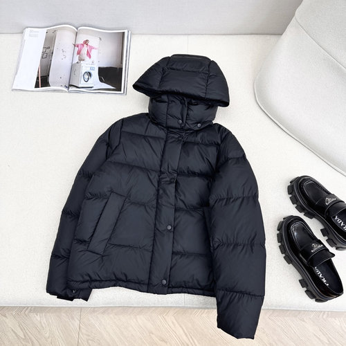 Moncler Puff Five - Grid Down Jacket, Soft Matte Finish Fabric, Removable Hood