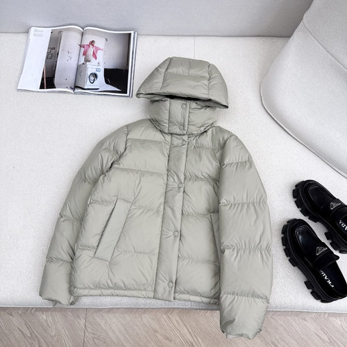 Moncler Puff Five - Grid Down Jacket, Soft Matte Finish Fabric, Removable Hood