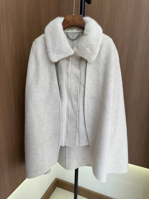 Loro Piana Luxury Mink and Cashmere Suit, Combining Elegance and Warmth