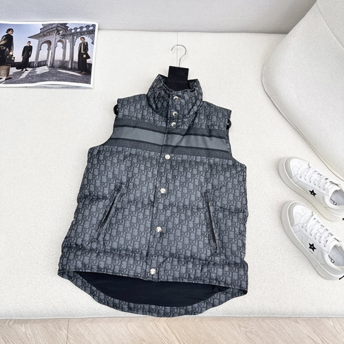 Dior Floral Down Padded H-Type Waistcoat