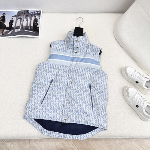 Dior Floral Down Padded H-Type Waistcoat