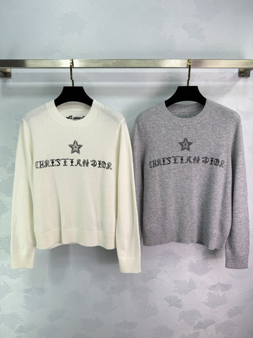 Dior Star and Letter Wool Sweater