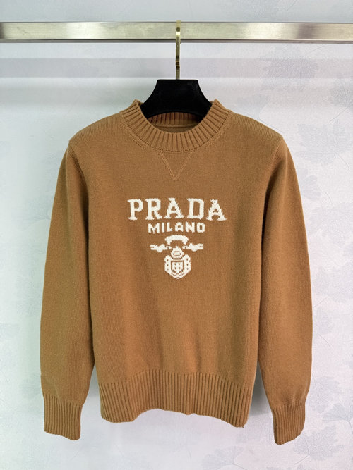 Prada High-Quality Logo Pullover Sweater