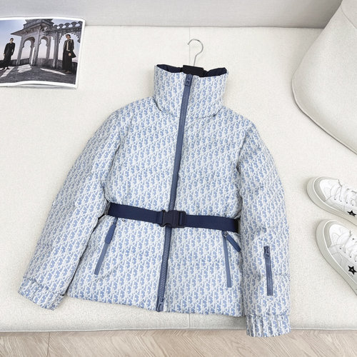 Dior MissD Ski Collection: High - Tech Down Puffer Coat, Stylish and Warm