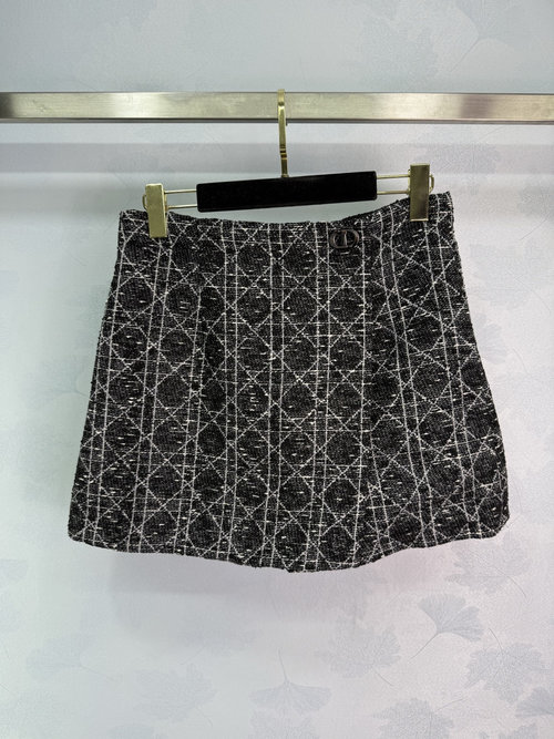 Dior Exclusive Dior Quilted Cardigan with Double-Knit Import Yarn and Elegant Silhouette