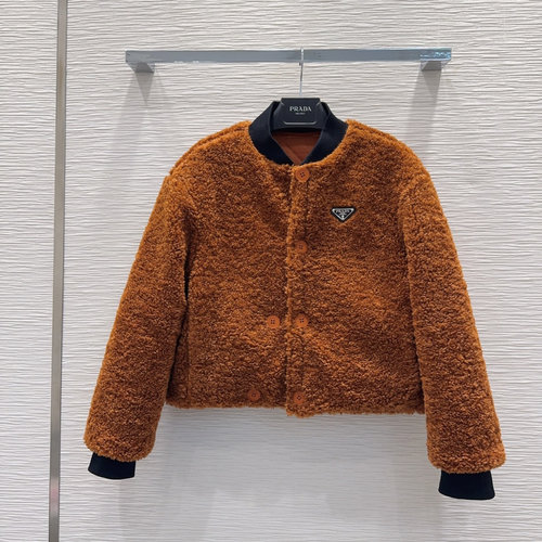 Prada New Reversible Coat with Exclusive Logo and Elegant Design