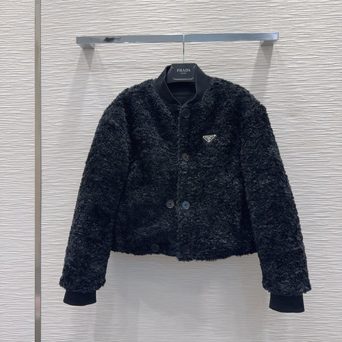 Prada New Reversible Coat with Exclusive Logo and Elegant Design