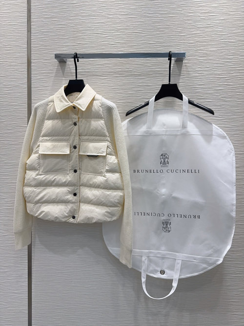 Loewe Cozy Wool and Down Feather Winter Jacket with Classic Logo