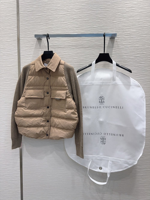 Loewe Cozy Wool and Down Feather Winter Jacket with Classic Logo