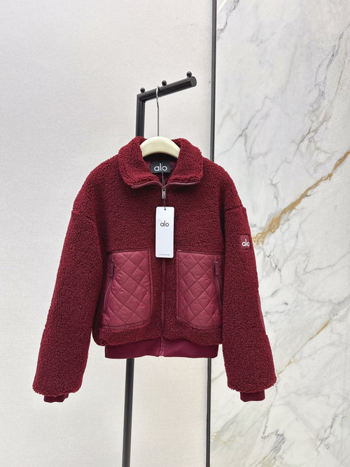 Loewe Popular Quilted Teddy Bear Fleece Jacket with Threaded Hem