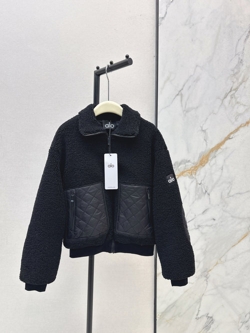 Loewe Popular Quilted Teddy Bear Fleece Jacket with Threaded Hem