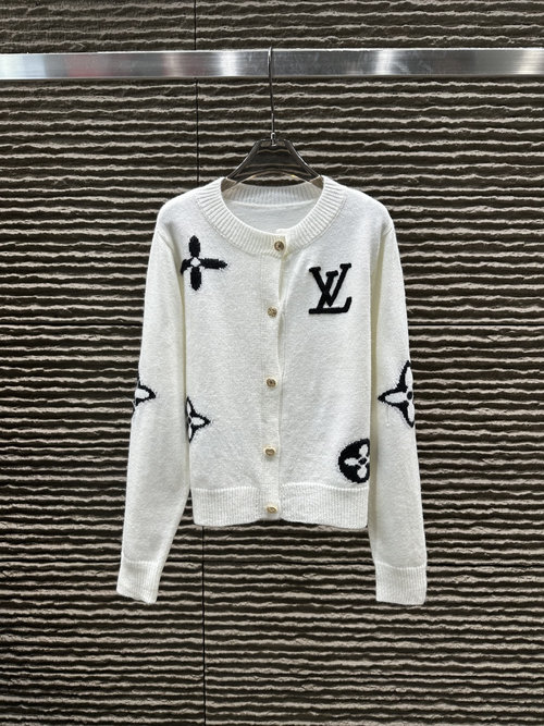 Louis Vuitton Newly Arrived Embroidered-letter Elegant Cardigan
