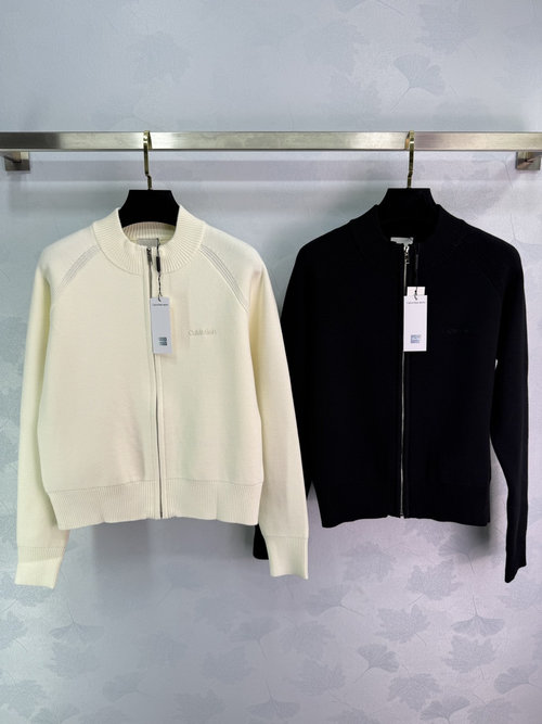 Louis Vuitton Zip-Up Knit Cardigan with High Neck, Soft and Comfortable