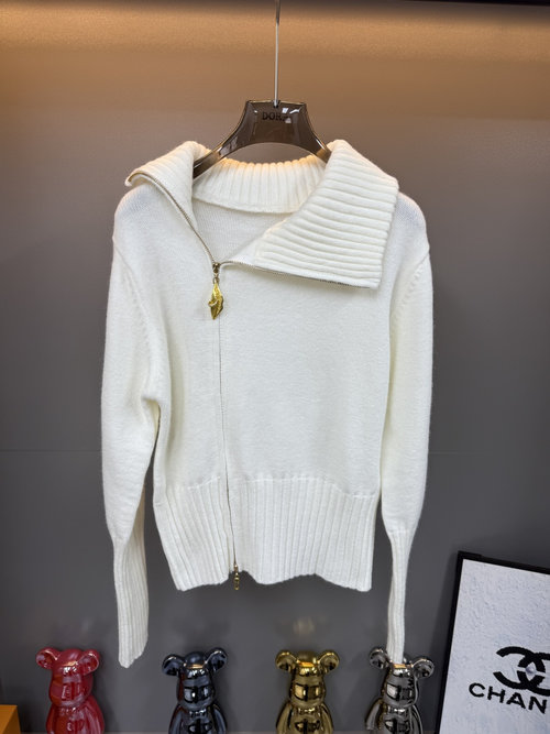 Schiaparelli Zipper Collar Side-Zip Waistcoat in Various Colors